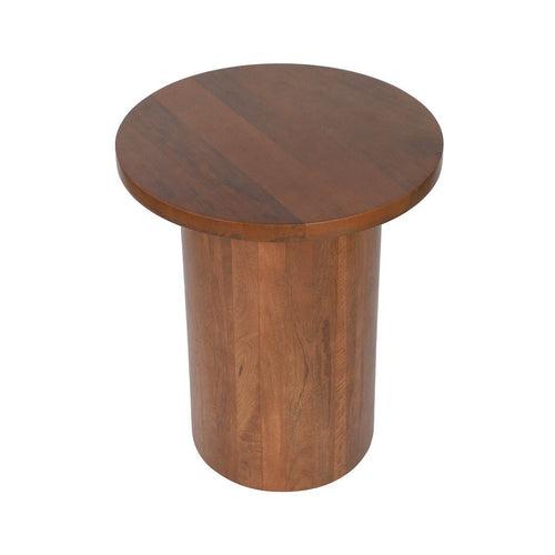 Handcrafted Rounded Twist Accent Mango Wood Table