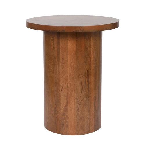 Handcrafted Rounded Twist Accent Mango Wood Table