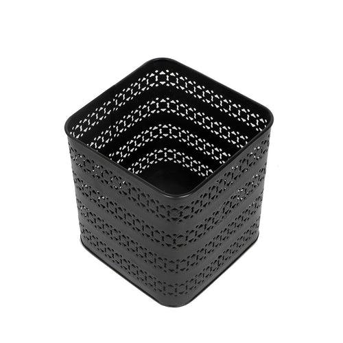 Raven Wastebasket Metal Trash Bin