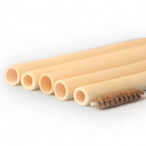 Reusable Bamboo Straws with Cleaner (Set of 5)