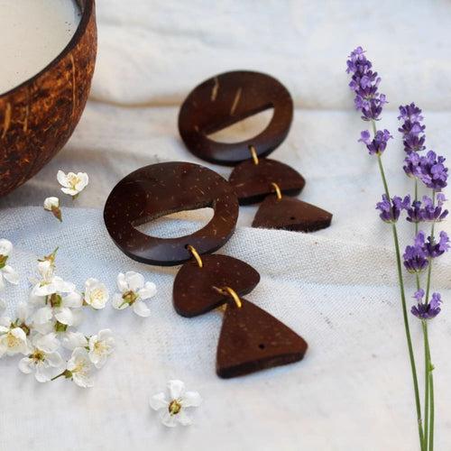 Earrings Set - Coconut Leaves