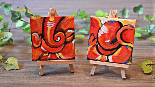 2 Ganesha Desk Painting