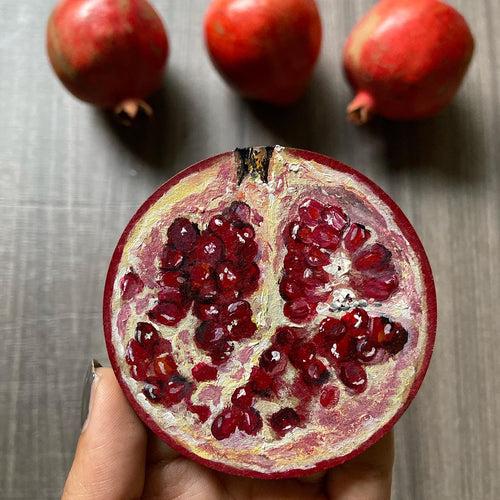 Realistic Hand Painted Fruit Fridge Magnet (Pack of 3)