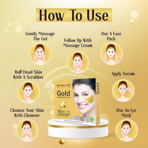 Gold Radiance DIY Kit - 45 ml ( Pack of 3 )