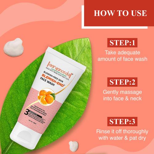 Blemish-End Face Wash with Green Tea & Mandarin Extract 60 ml ( Pack Of 3 )