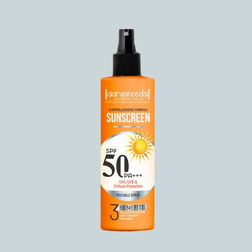 SPF 50 sunscreen Spray