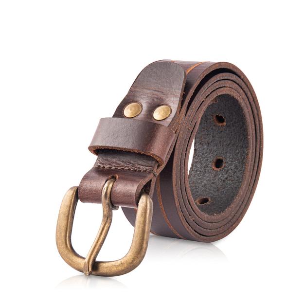 GR GOLDEN RIDERS HUNTER Choco Brown Premium Leather Mens Belt - Choco Brown