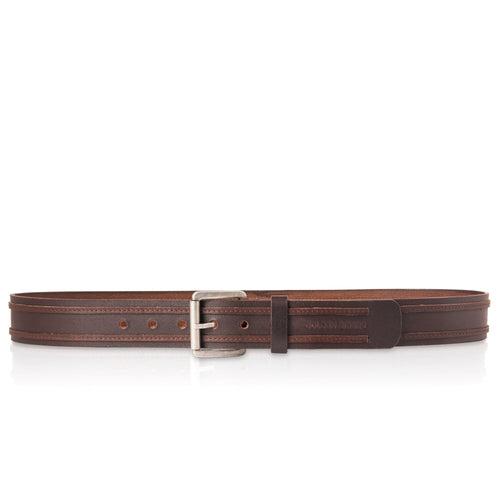 GR GOLDEN RIDERS ZYADE Premium Choco Brown Leather Mens Belt Zyade