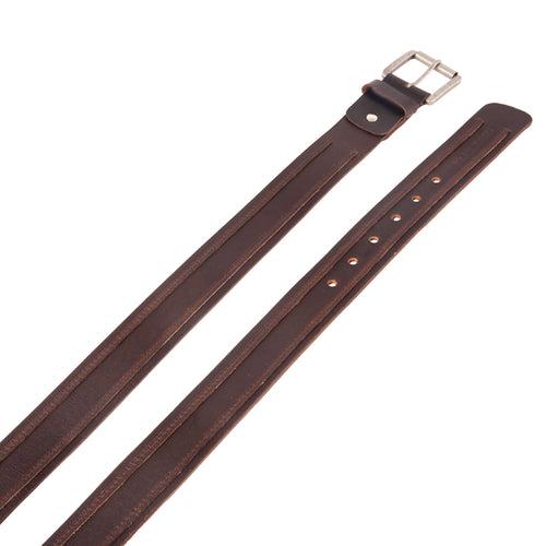 GR GOLDEN RIDERS ZYADE Premium Choco Brown Leather Mens Belt Zyade