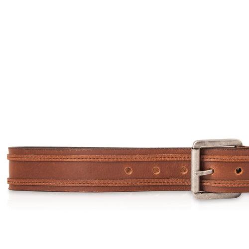 GR GOLDEN RIDERS STRIPO TAN Premium Leather Mens Belt TAN,Size- (Regular) 32 to 37