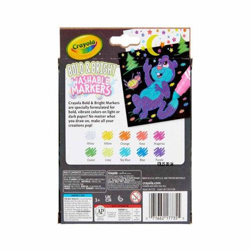 Crayola Bold and Bright Broad Line Washable Markers, 10 Count