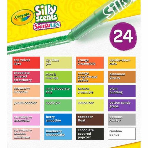 Crayola Silly Scents Smash Ups Mini Twistables Scented Crayons, 24 count