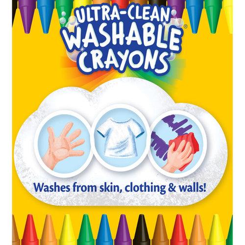 Crayola Ultra-Clean Washable Crayons, 24 Count