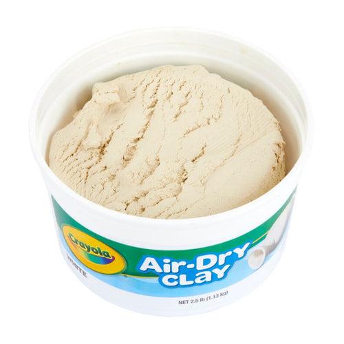 Crayola White Air Dry Clay, 2.5 lb Resealable Bucket