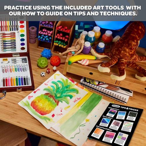 Crayola Wooden Deluxe Art Set, 80+ Pcs