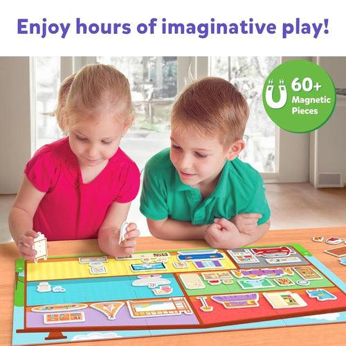 Skillmatics Magnetopia Design Your Home! - Interactive Pretend Play Set