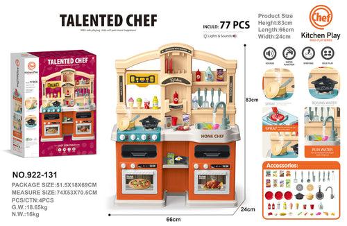 Talented Chef Kitchen Play Set TM-922-131 - 77 Pcs