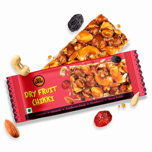 Dry Fruit Chikki | Desi Meetha | Classic Sweets | Rich Indian Mithai - Pack of 6