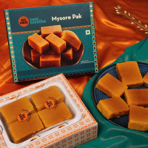 Mysore Pak - Made with Ghee | Classic Indian Mithai | DESi Sweets - 200g