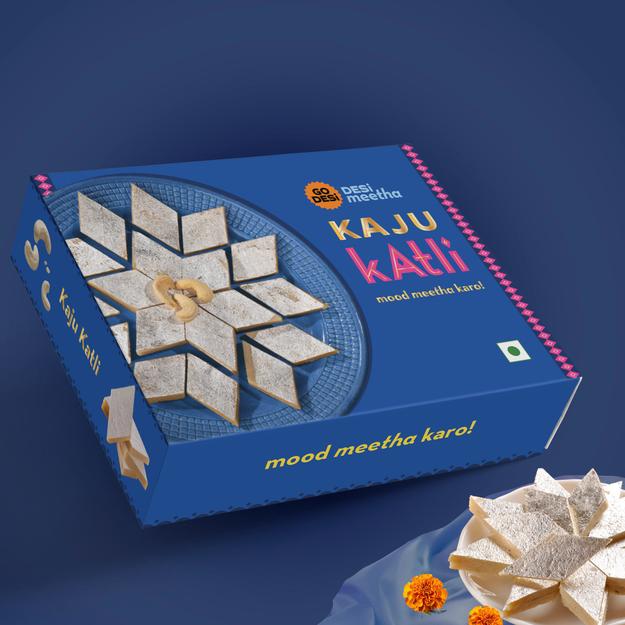 Kaju Katli Box | Desi Meetha | Classic Sweets | Rich Indian Mithai - 200g