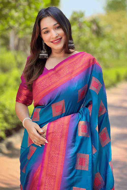 Choukhat - Blue (SAREE)