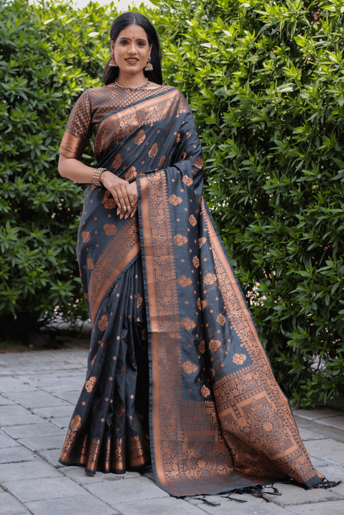 Jalpari - Navy Blue (SAREE)