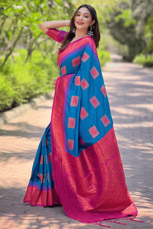 Choukhat - Blue (SAREE)