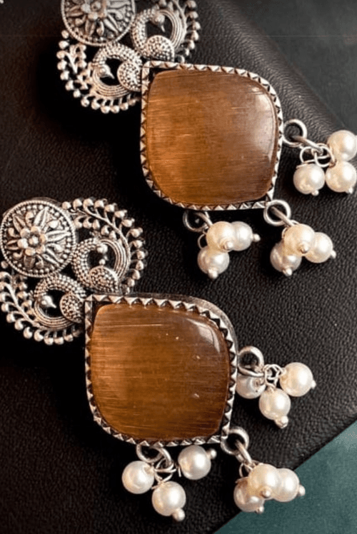 Brown Mayur (EARRINGS)