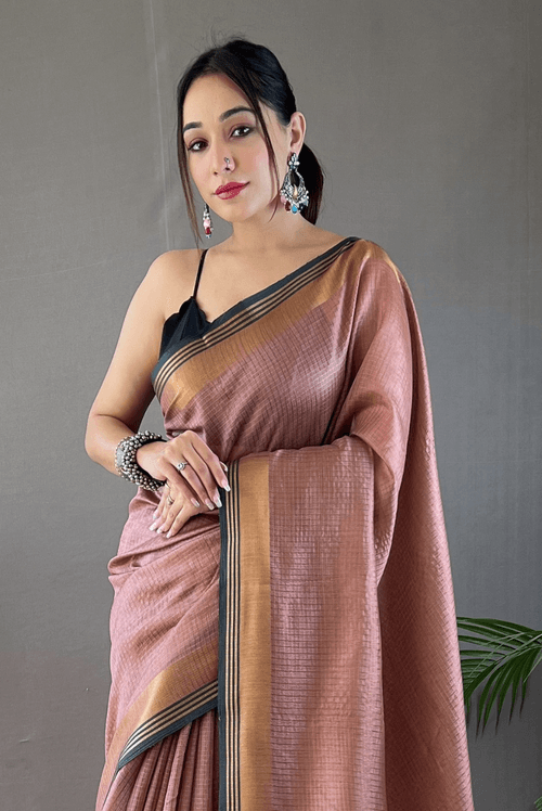 Vaidehi - Rose Gold (SAREE)