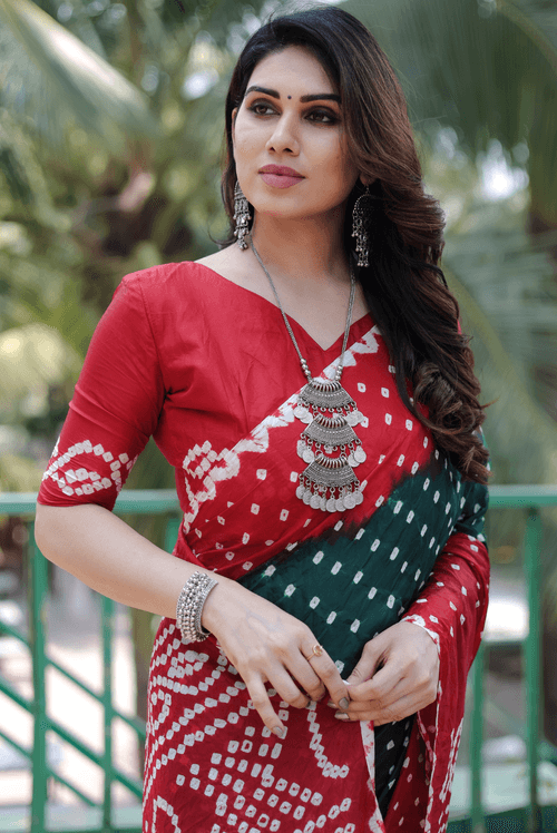 Anupriya - Red Green (SAREE)