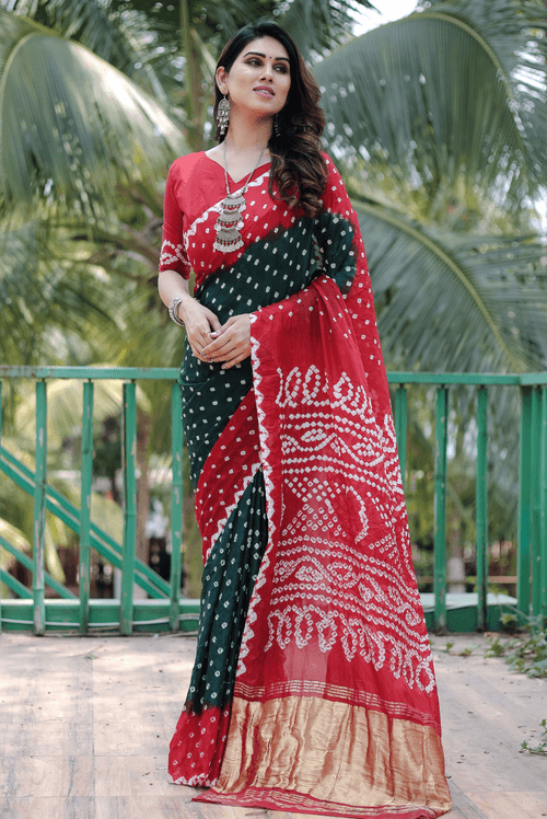 Anupriya - Red Green (SAREE)