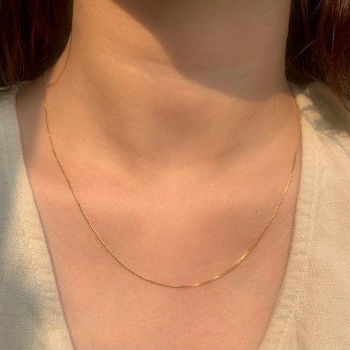 Thin Box Chain | Yellow