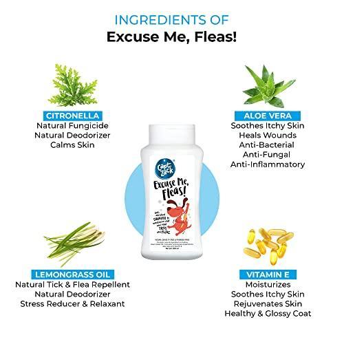 Excuse Me, Fleas! Anti-Microbial & pH Balanced Dog Shampoo 200ml | Pack of 2