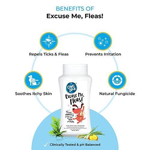 Excuse Me, Fleas! Anti-Microbial & pH Balanced Dog Shampoo 200ml | Pack of 2