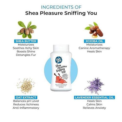 Grooming Combo of 5 - Barking up the Tea Tree 50 ml + Paw’sitively Smooth – 25g + My Coat Can Gloat - 100g + Tick’et to Fleadom – 50 ml + Shea Pleasure Sniffing You 50 ml