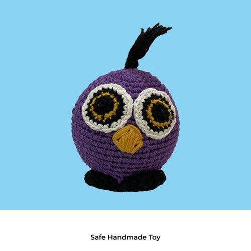 Crochet Owl Dog Toy