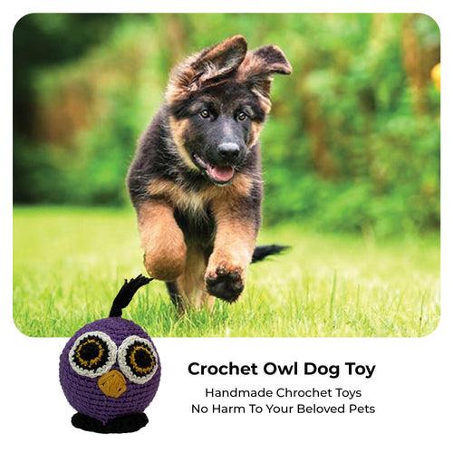 Crochet Owl Dog Toy