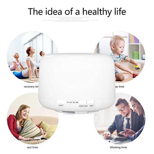 Rosemoore Ultrasonic Humidifier Aroma Diffuser with 7 Color LED Lights | Undiluted Anti-Bacterial (500 ML Tank Capacity)