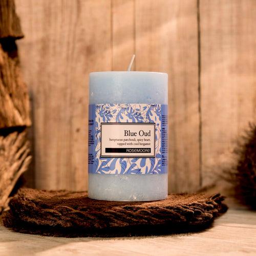 Rosemoore Blueoud Scented Pillar Candle 3x5 Inches