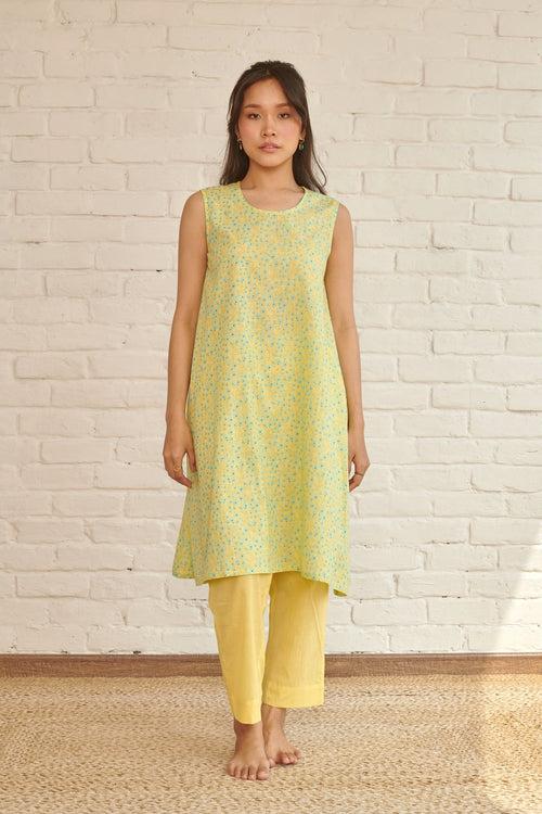 Yellow Salvia Kurta