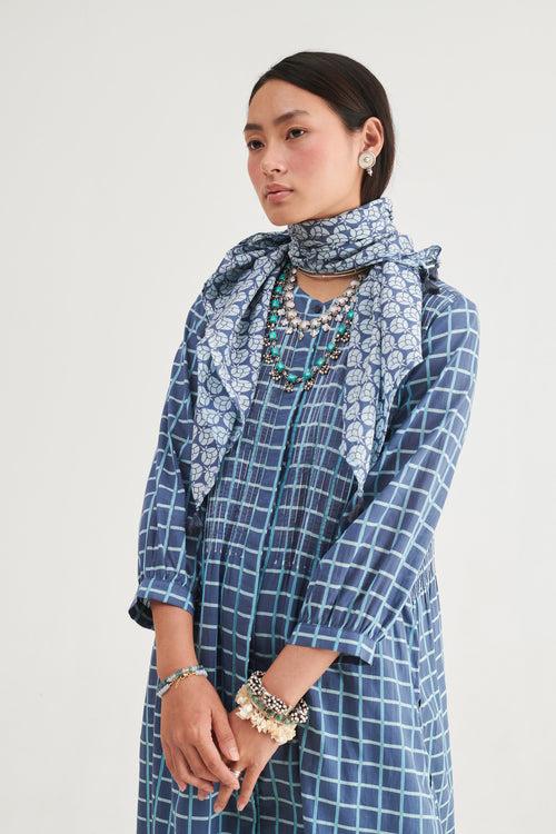 Indigo Pintucked Kurta