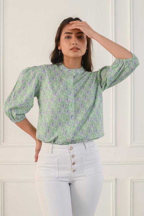 Green Tulip Shirt