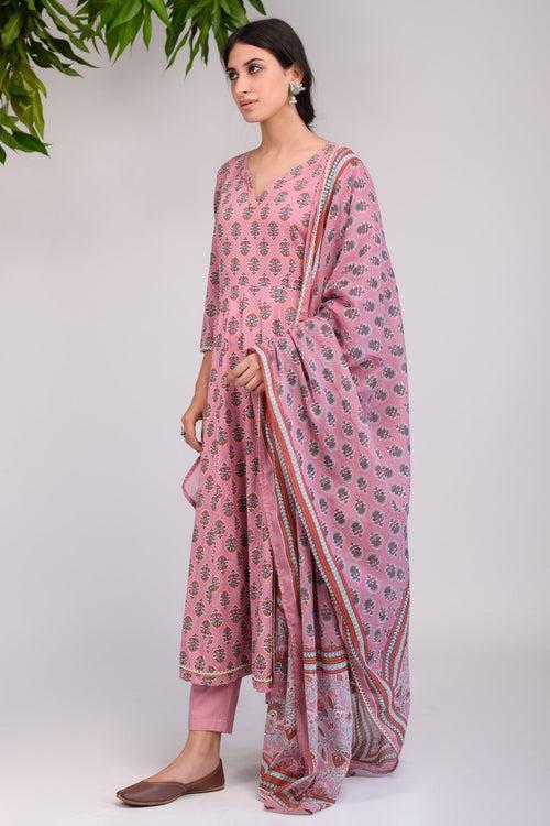 Purple Anarkali Kurta