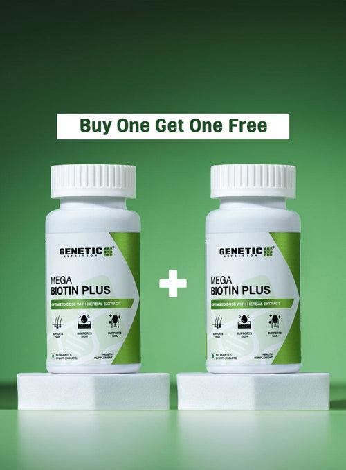 Mega Biotin Plus | Vitamin B7 Supplement - 30 Tablets