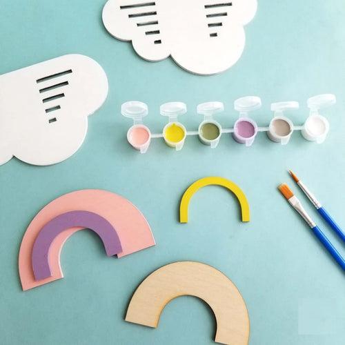 Unfinished Wooden Flower Cutouts Craft Kits
