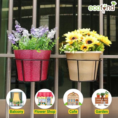 Round Metal Hanging Flower Pot Stand