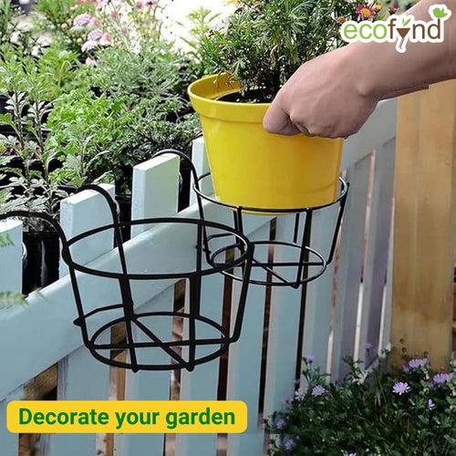 Round Metal Hanging Flower Pot Stand