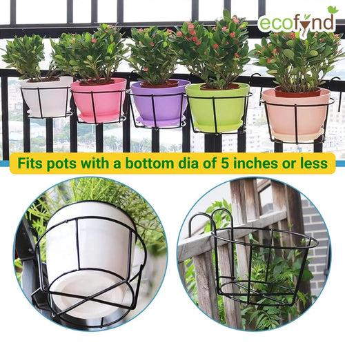 Round Metal Hanging Flower Pot Stand