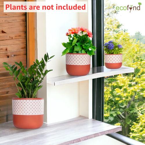 3 Pack Terracotta Pots for Plants