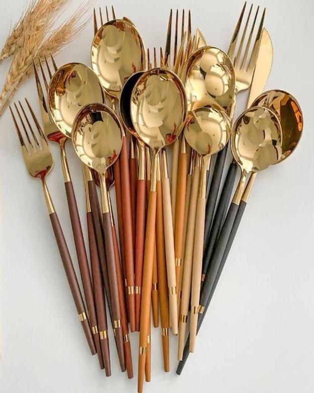 Premium Gold Plated Cutlery Set